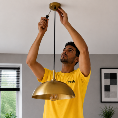 Lamp ophangen