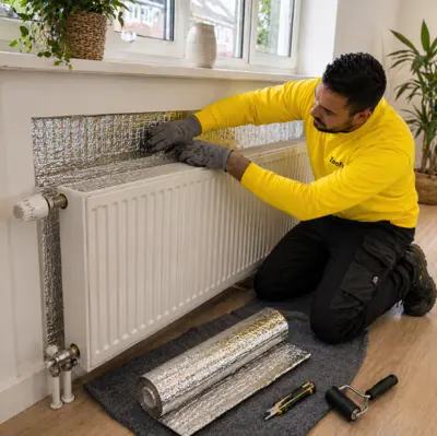 Install radiator foil