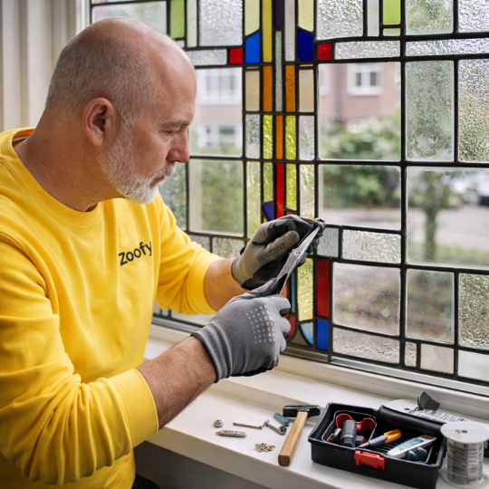 Glas in lood laten repareren