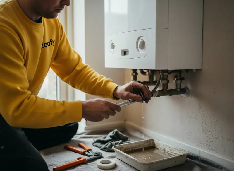 Have a leaking central heating repaired