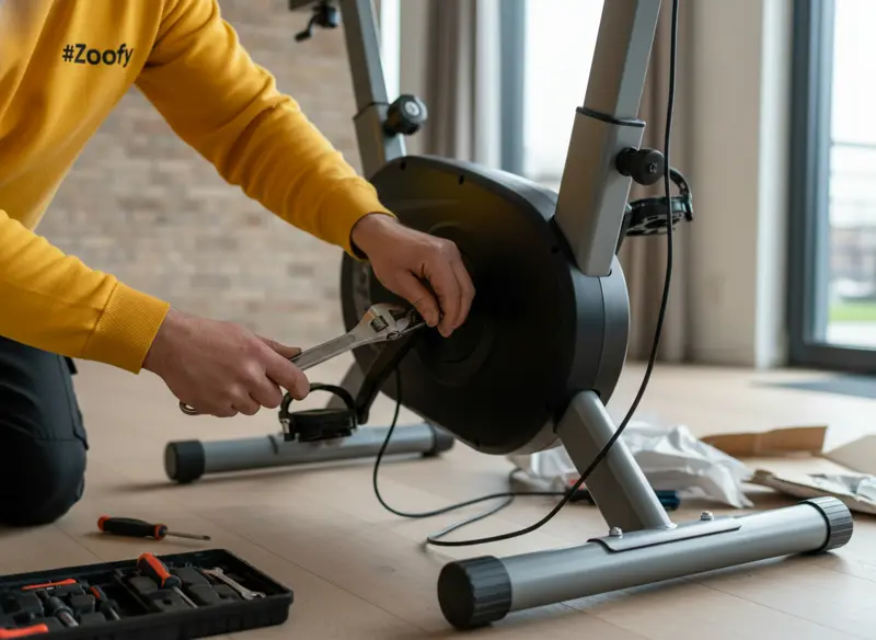 Install exercise bike
