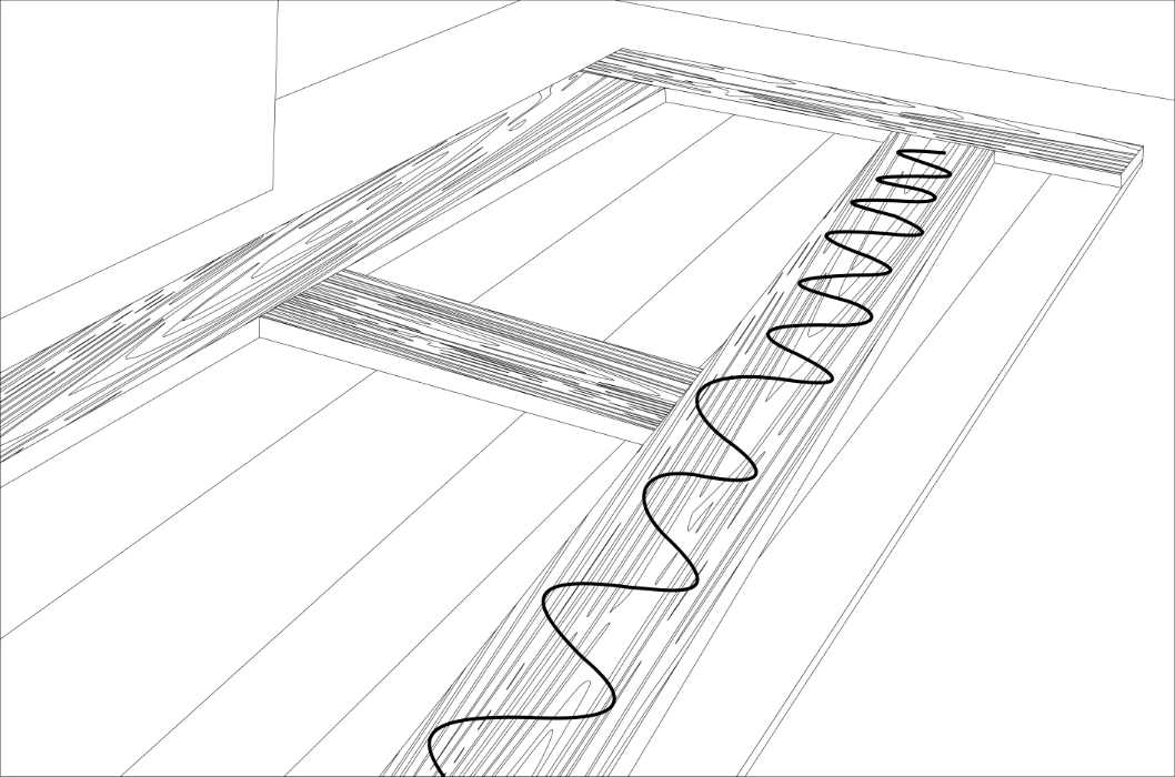 Houten omlijsting lijmen deur