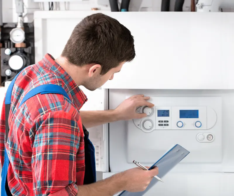Adjust heating on the water side