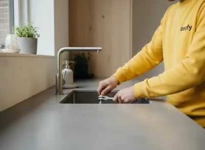 Have a kitchen faucet installed