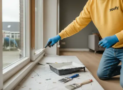 Have window frames painted inside