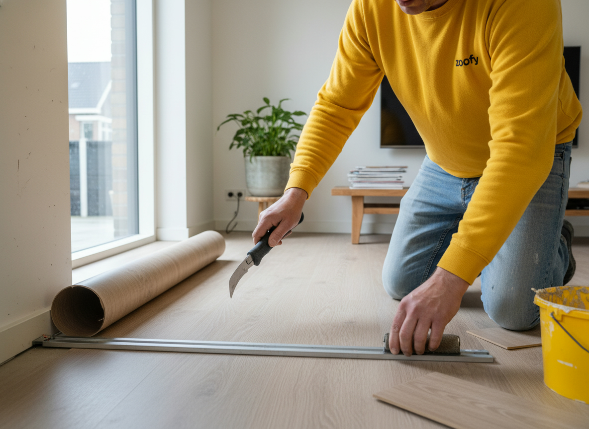 Have a vinyl floor installed