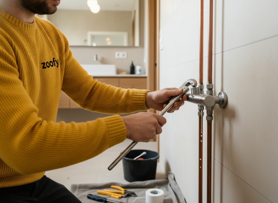 Have a surface-mounted shower set installed