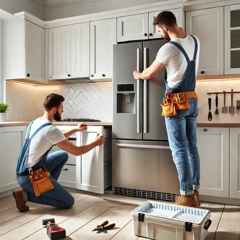 Install refrigerator
