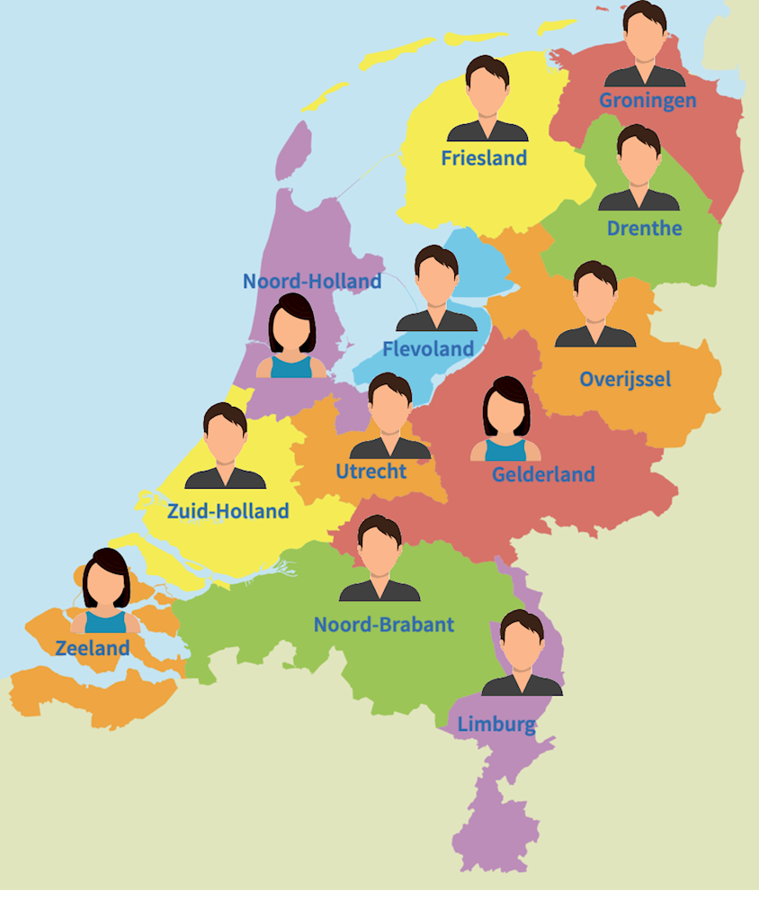 kaart Nederland, wie heeft de klusbroek aan