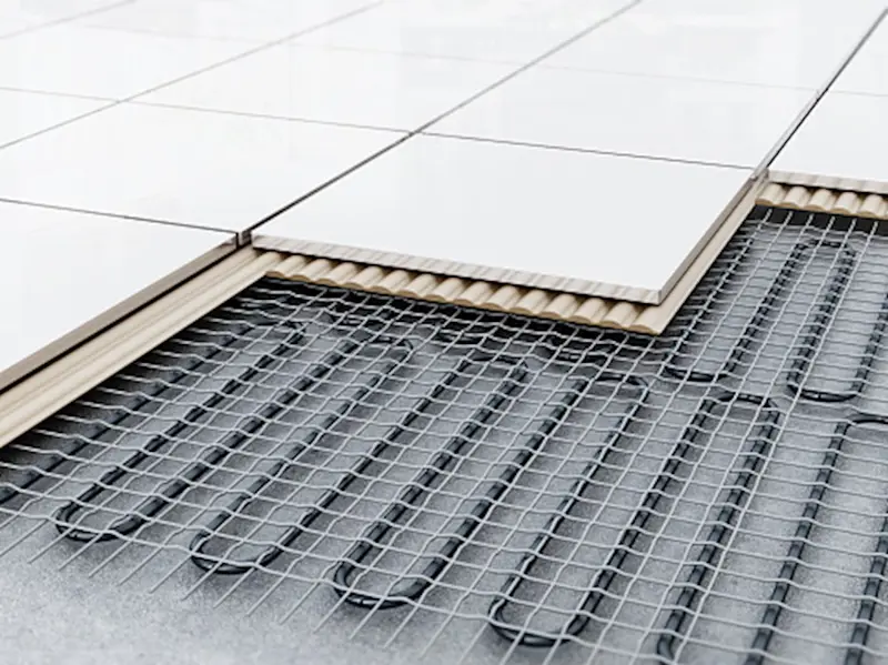 Installing electric underfloor heating in the bathroom