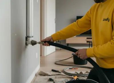 Leidingwerk laten doorspuiten