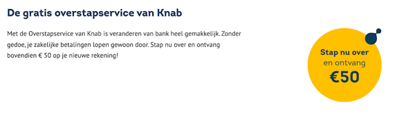 Gratis overstapservice van knab