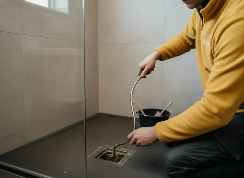 Unclog shower drain shower drain