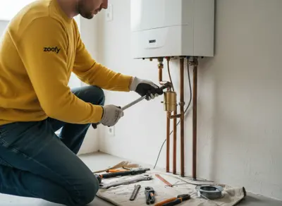 Have the central heating air separator installed