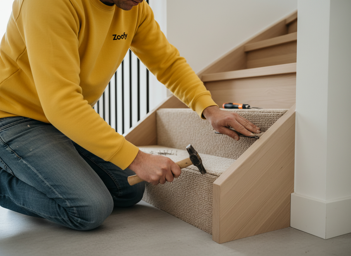 Trap laten bekleden of stofferen