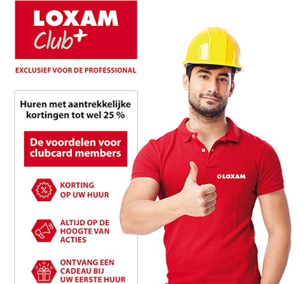 loxam club huren met korting