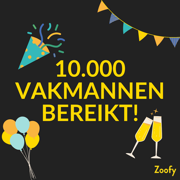 10000 vakmannen bereikt