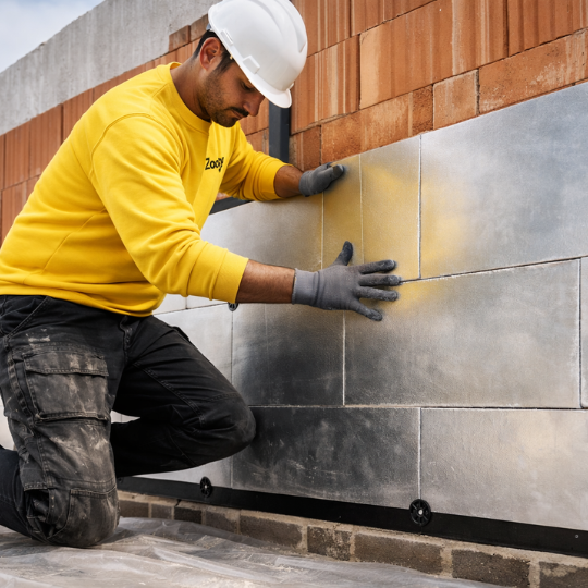 Exterior wall insulation