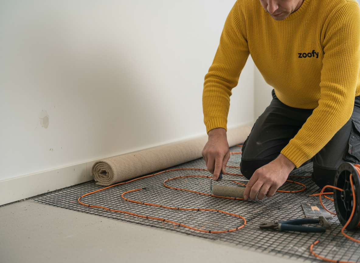 Have electric underfloor heating installed