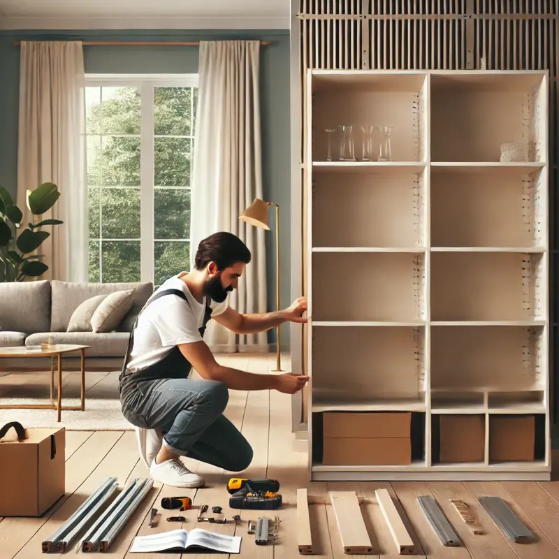 Have IKEA BILLY cupboard installed