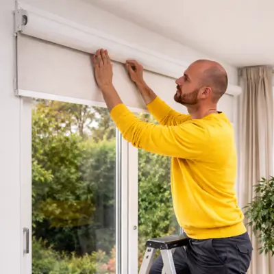 Install solar screens inside