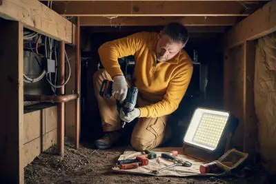 Lekkage in kruipruimte laten oplossen