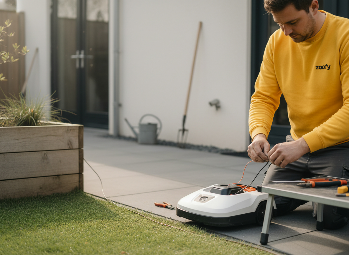 Have a robot lawn mower installed