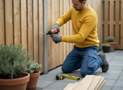 Schutting plaatsen tegen bestaande schutting