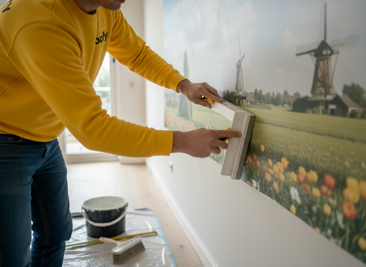 Have photo wallpaper applied