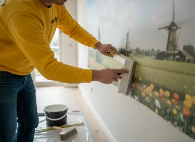Fotobehang laten aanbrengen
