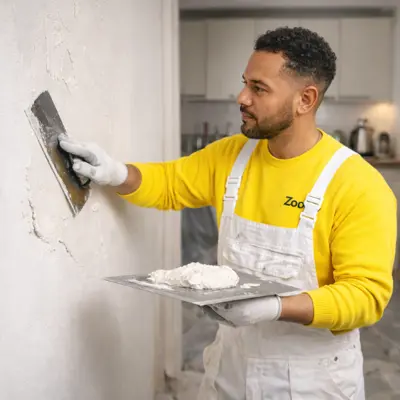 Have it plastered ready for wallpaper