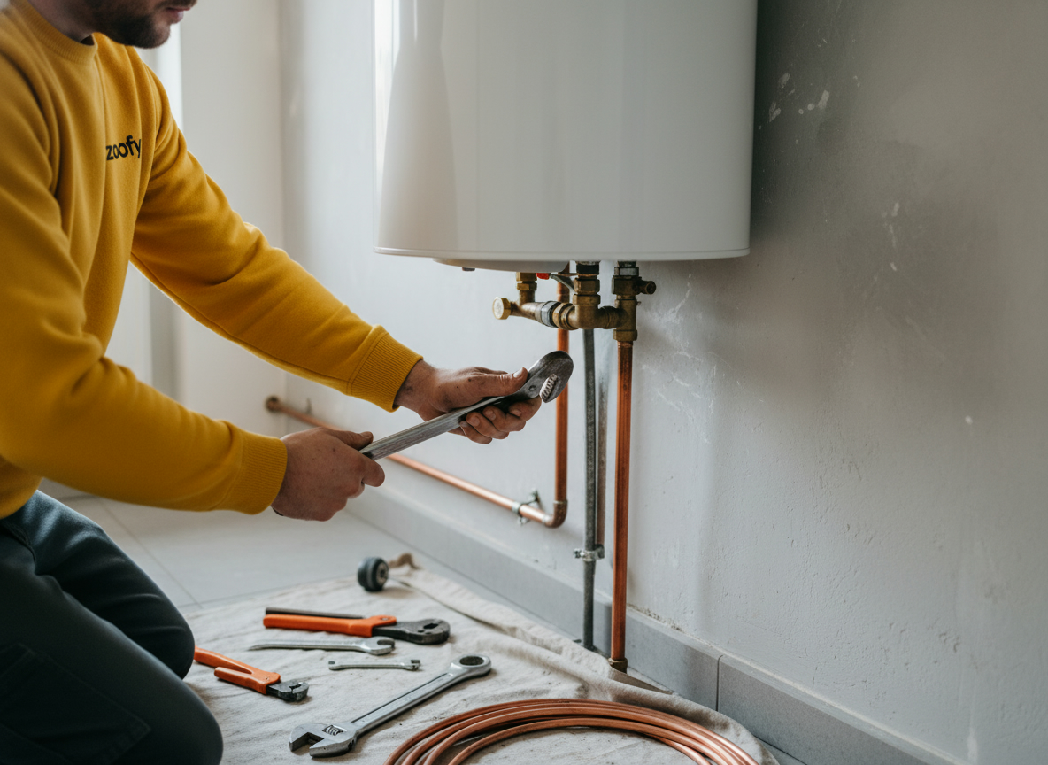 Have the boiler connected