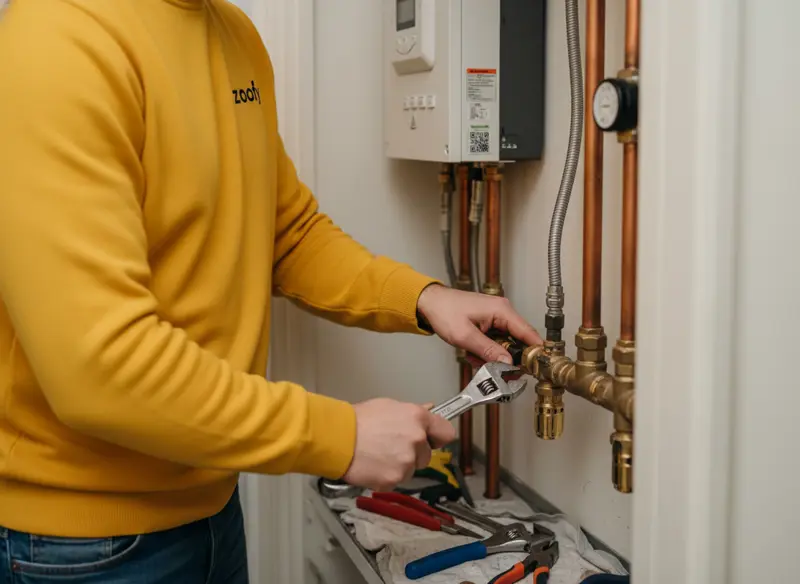 Have the district heating thermostat valve replaced