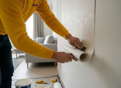 Apply vinyl wallpaper