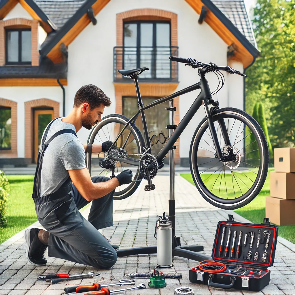 Have your bicycle repaired at home