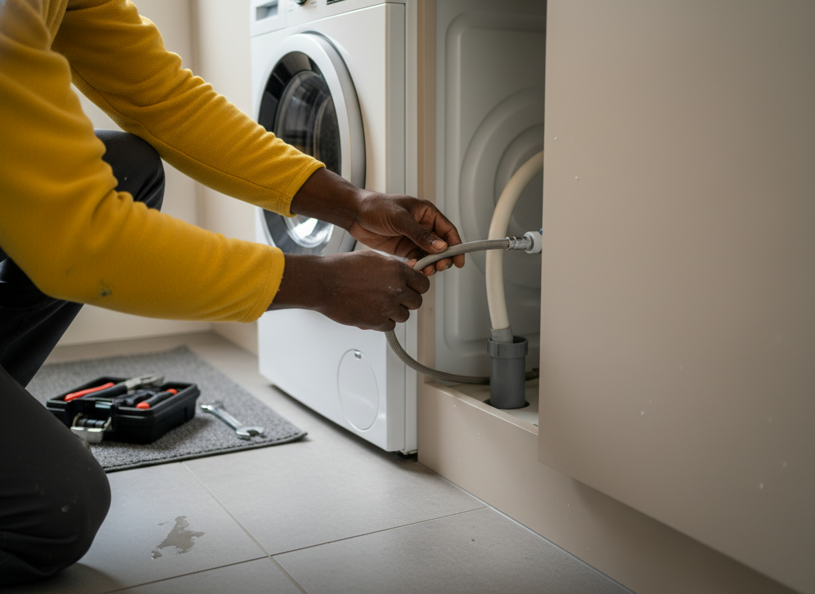 Installing a washing machine