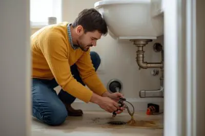 Lekkende afvoer laten repareren