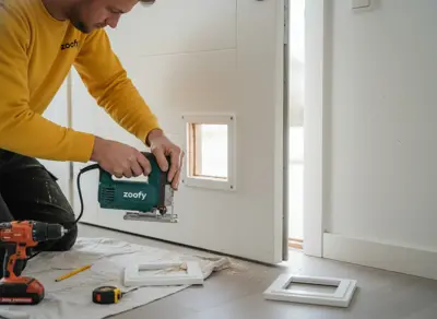 Have a cat flap installed