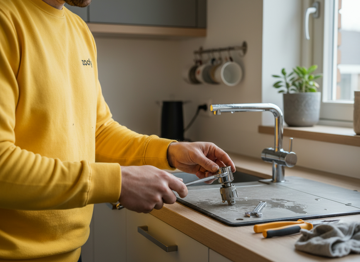 Kokendwaterkraan laten repareren