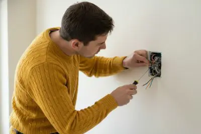 Have the light switch installed or repaired