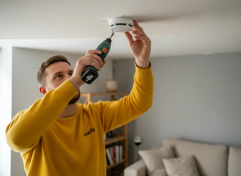 Have a smoke detector installed (unwired)