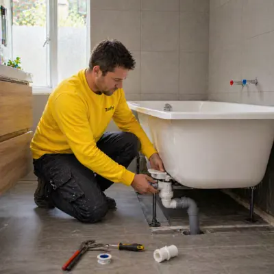Connecting shower tray to existing drain