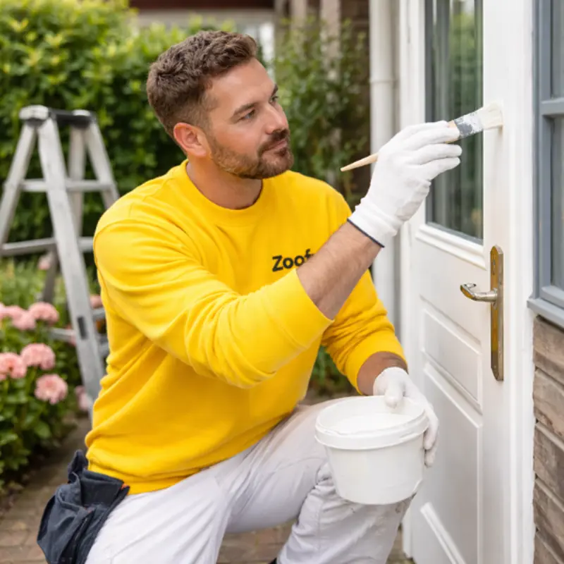 Have the exterior door painted