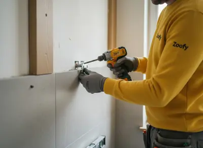 Install wall plate for tap