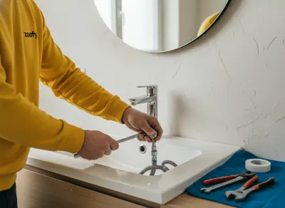 Have the washbasin faucet installed