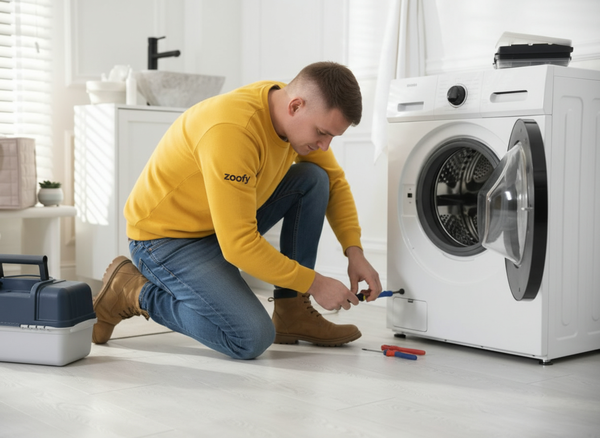 Wasdroger laten aansluiten