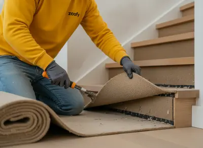 Have stair coverings removed