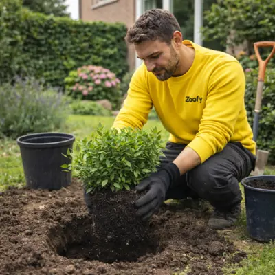 Struiken laten planten
