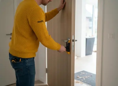 Voordeur laten afhangen