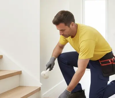 Finishing laminate flooring on stairs